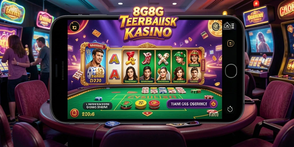 Screenshot menunjukkan suasana bermain game Kasino yang mendebarkan.