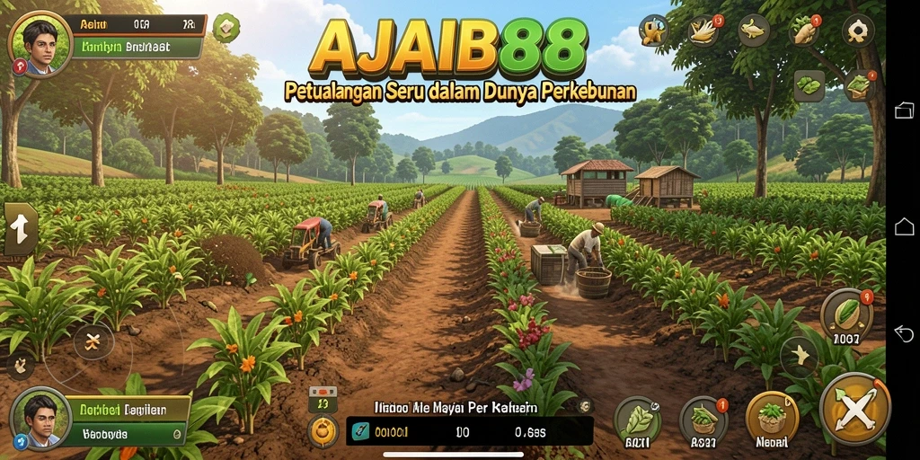 Screenshot AJAIB88 menampilkan petualangan seru di ladang yang memukau.