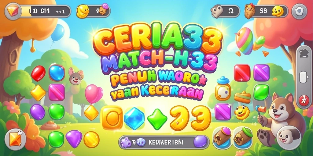 Gameplay CERIA33 yang penuh warna dan seru.