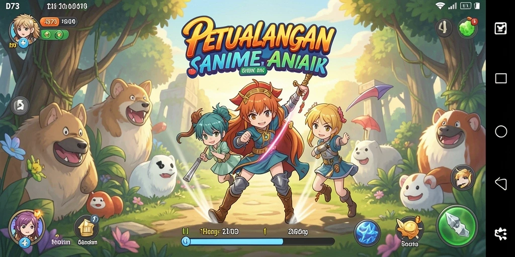 Menampilkan karakter-karakter Anime dalam aksi pertarungan yang epik.