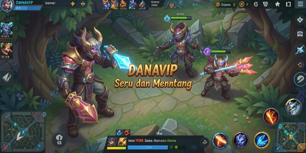 Tampilan gameplay seru dan aksi dramatis di DANAVIP.