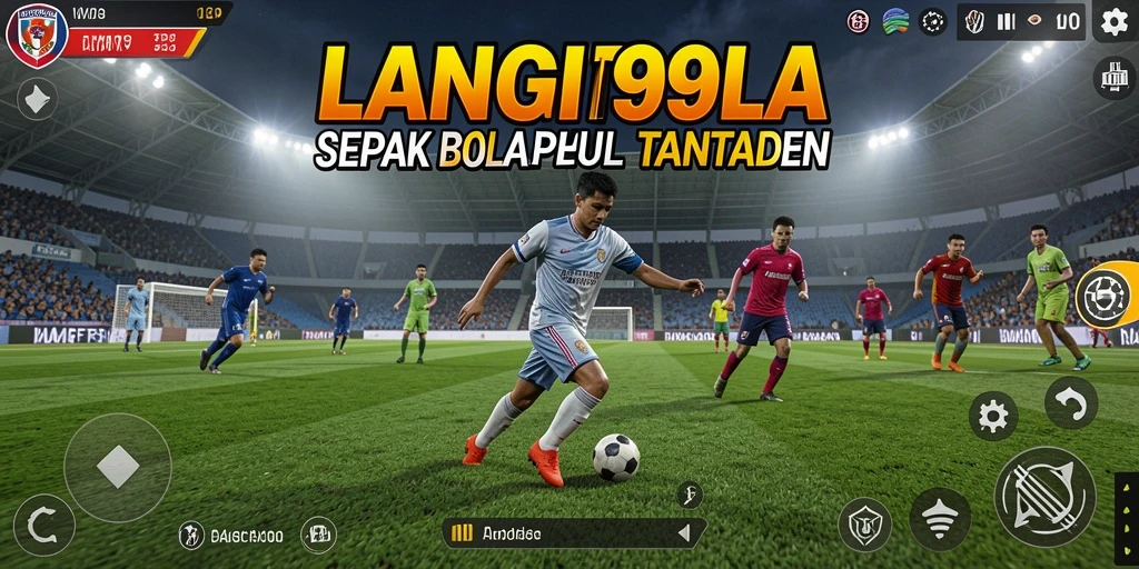 Tampilan gameplay LANGIT99 dengan aksi seru di lapangan.