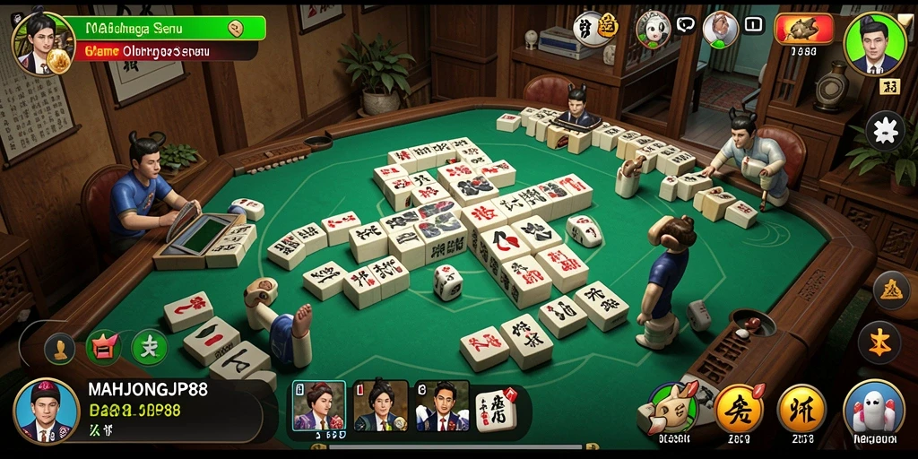 Tampilan gameplay seru dari MAHJONGJP88 dalam mode olahraga.