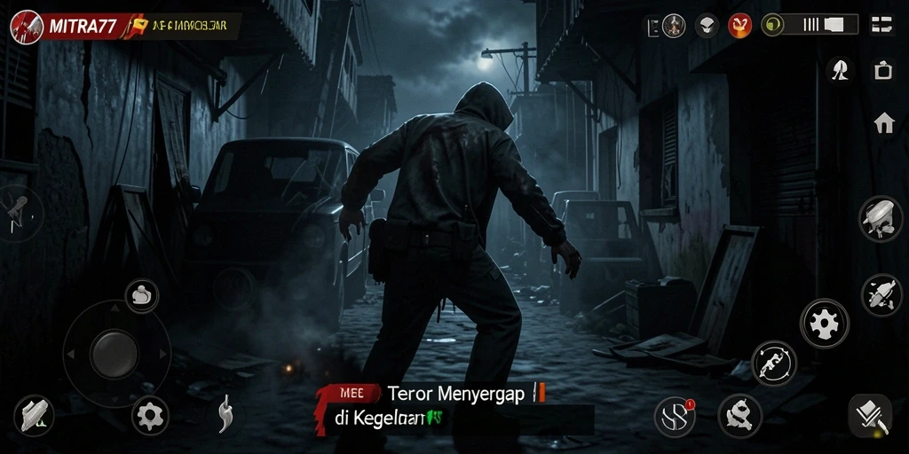 Screenshot MITRA77 menampilkan suasana Horror yang mencekam dan mengesankan.