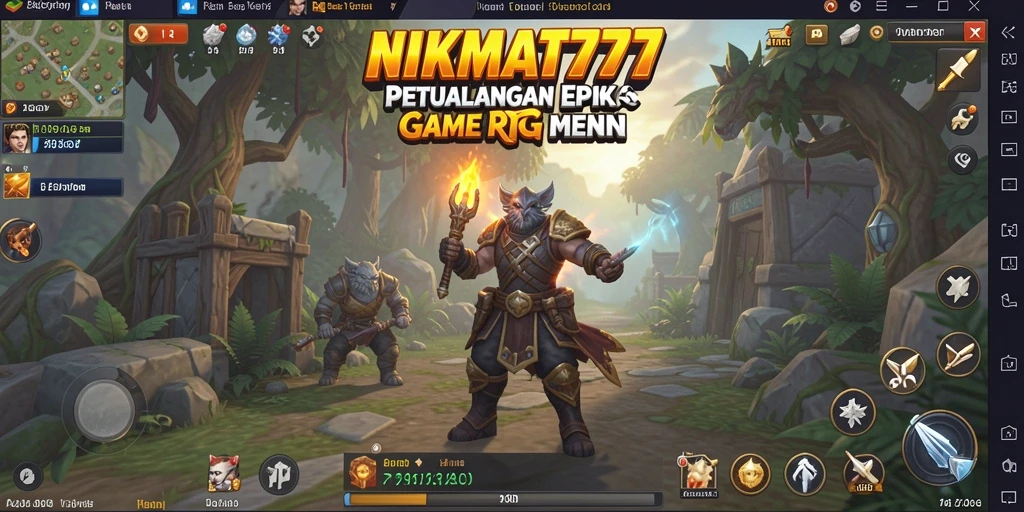 Tampilan gameplay RPG NIKMAT777 yang mendebarkan dan penuh aksi.